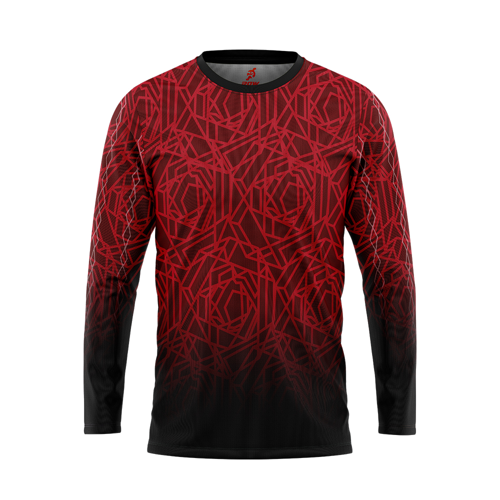 Geometric Mesh Full Sublimation Rider Shirt