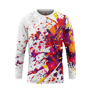 Abstract Splatter Full Sublimation Rider Shirt