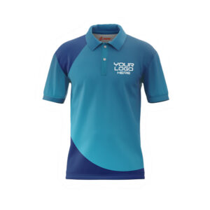 Wave Curve Full Sublimation Polo Shirt