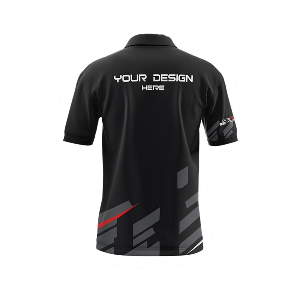 Angular Stripes Full Sublimation Polo Shirt - Image 3