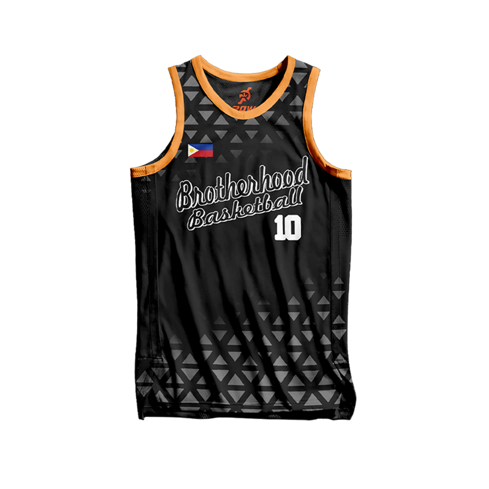 Geometric Triangles Full Sublimation Basketball Jersey - Image 3