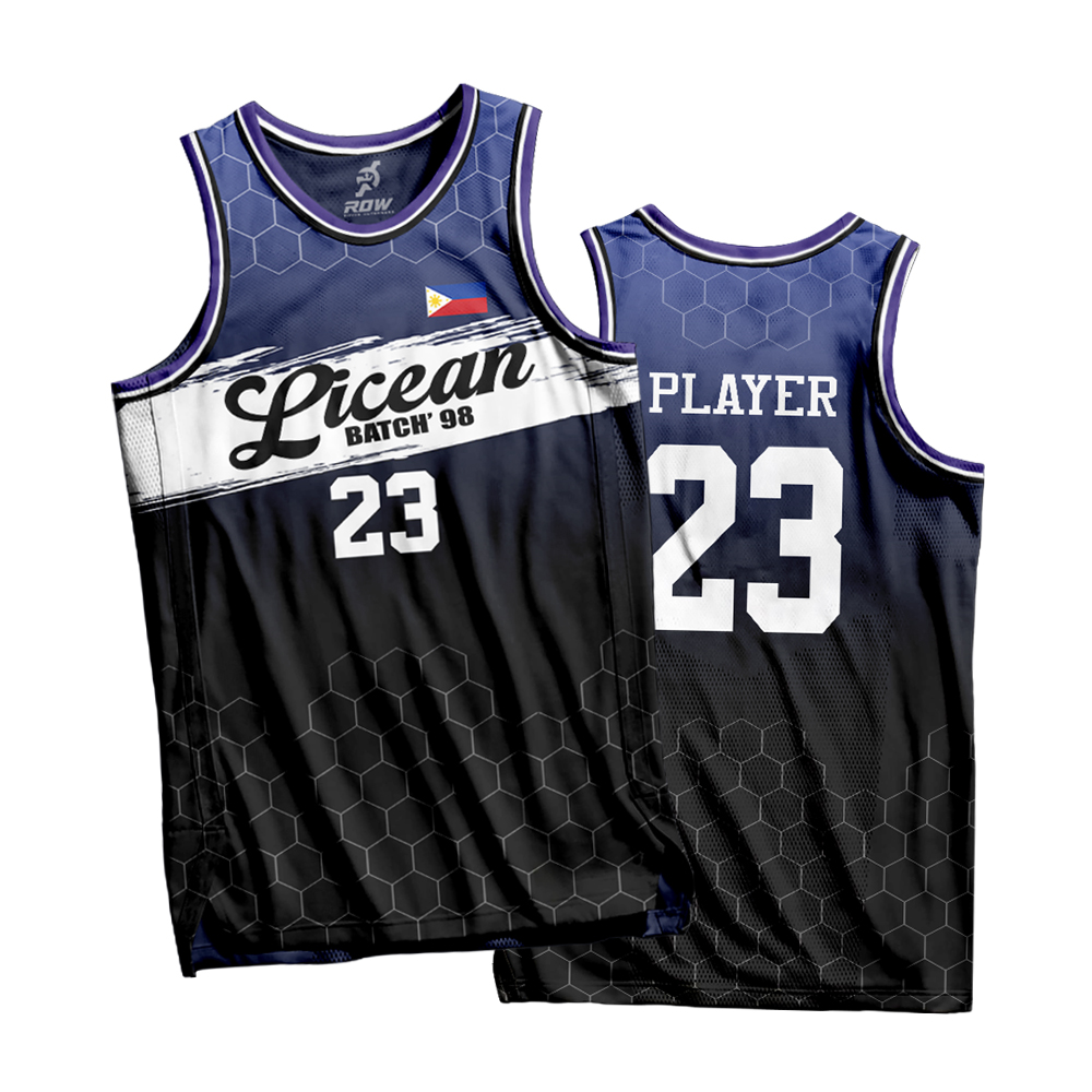 Hexagonal Gradient Full Sublimation Basketball Jersey