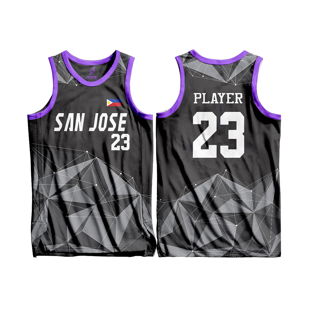 Geometric Modern Full Sublimation Basketball Jersey - Image 2