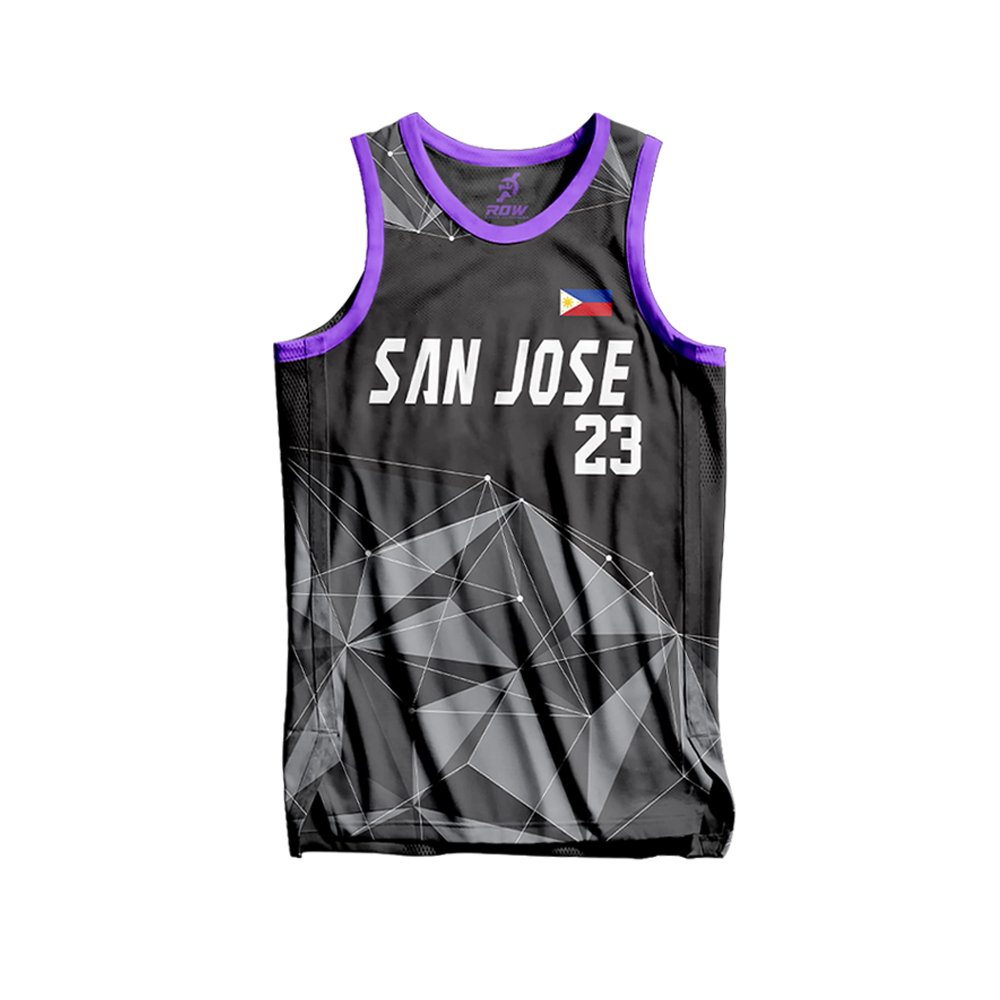 Geometric Modern Full Sublimation Basketball Jersey - Image 3
