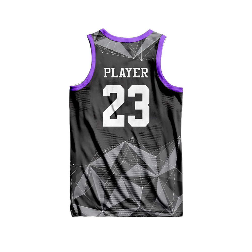 Geometric Modern Full Sublimation Basketball Jersey - Image 4