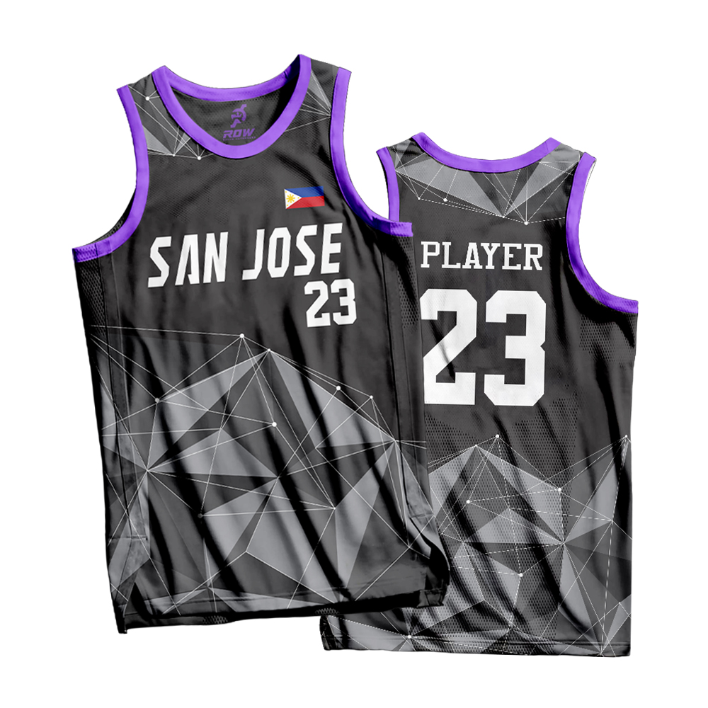 Geometric Modern Full Sublimation Basketball Jersey
