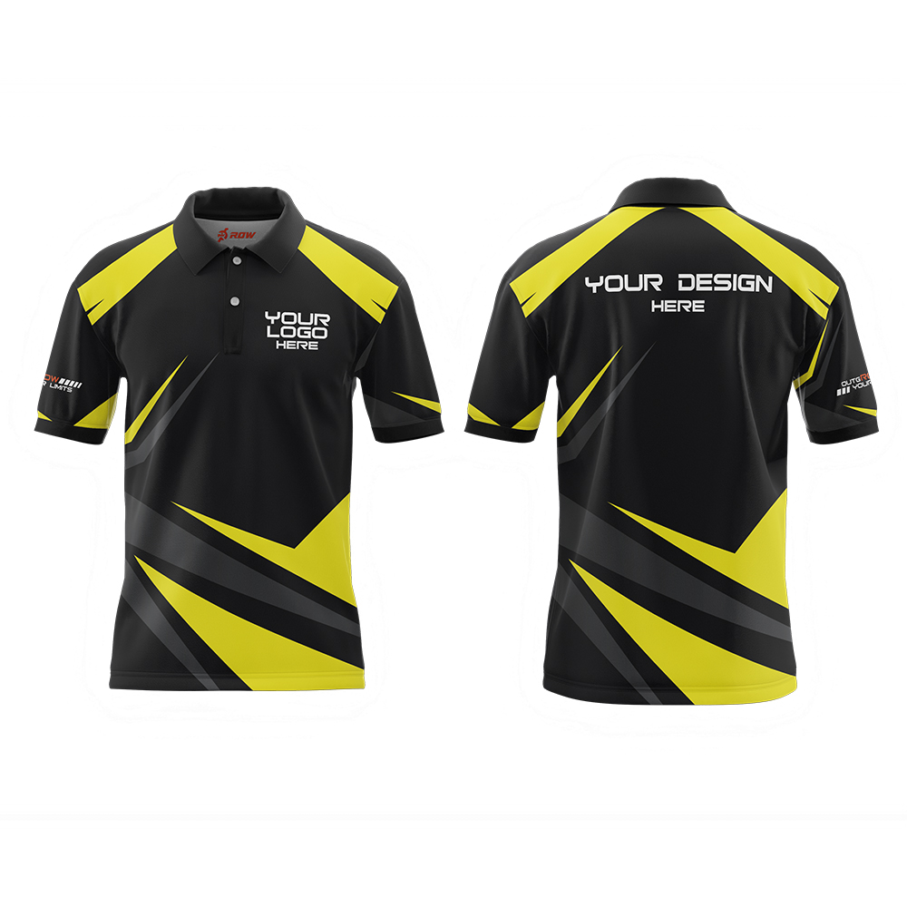 Angular Shards Full Sublimation Polo Shirt - Image 2
