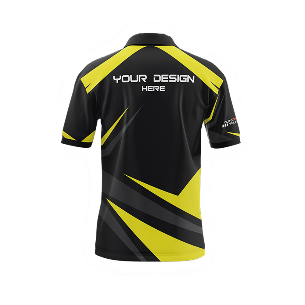 Angular Shards Full Sublimation Polo Shirt - Image 3